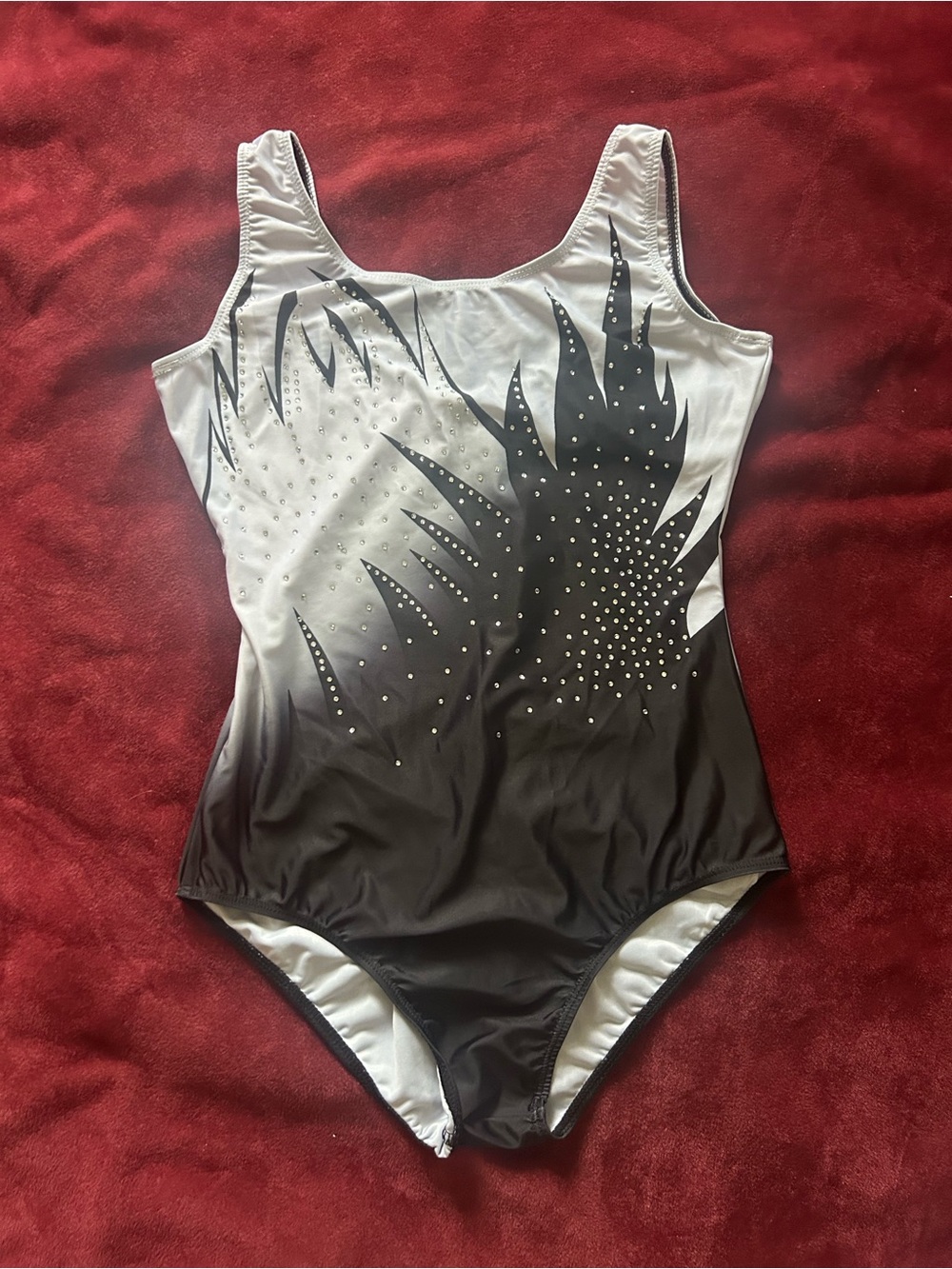 *Like New* Women’s Ballet Gymnastics Dance Rhinestone Leotard Bodysuit size S - Picture 4 of 12